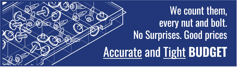 Home extension design budget infographic – every nut and bolt counted for accurate, tight budgeting and no surprises with HomeExtensionsRUs